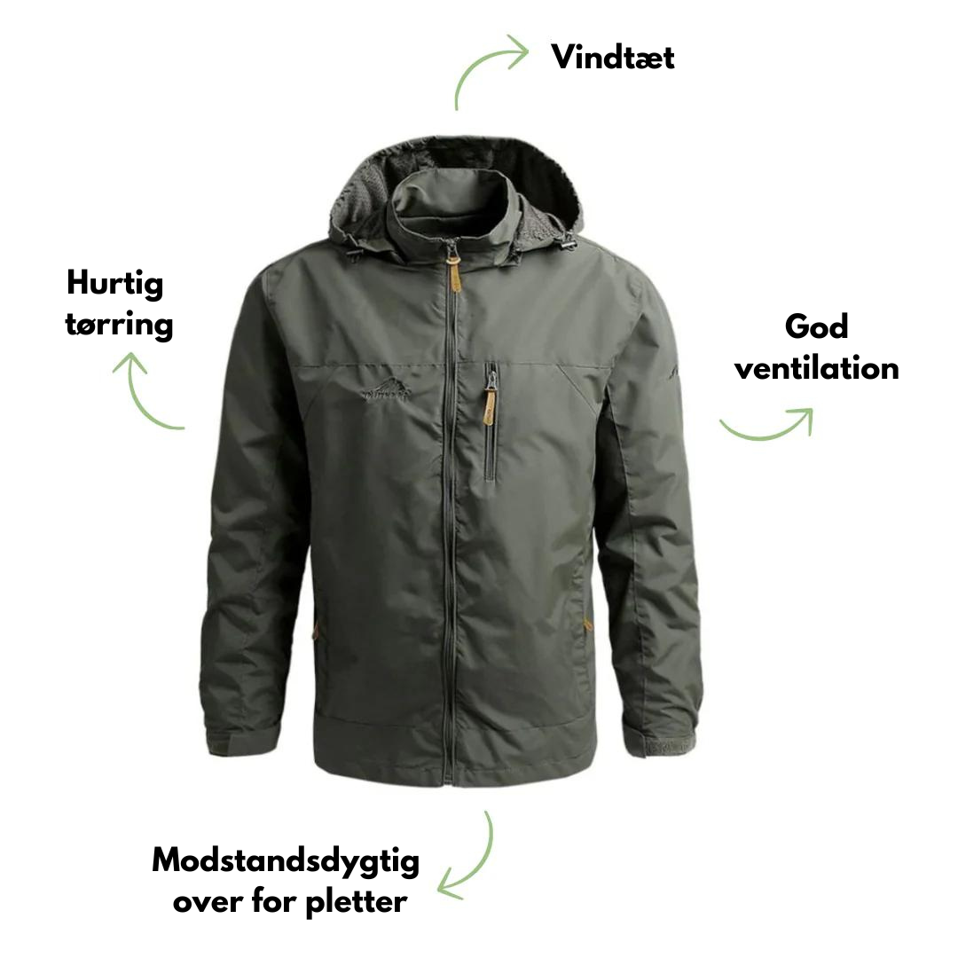 Vindtæt letvægt outdoor jakke til kvinder, med hætte i flere farver, perfekt til udendørs aktiviteter og eventyr.