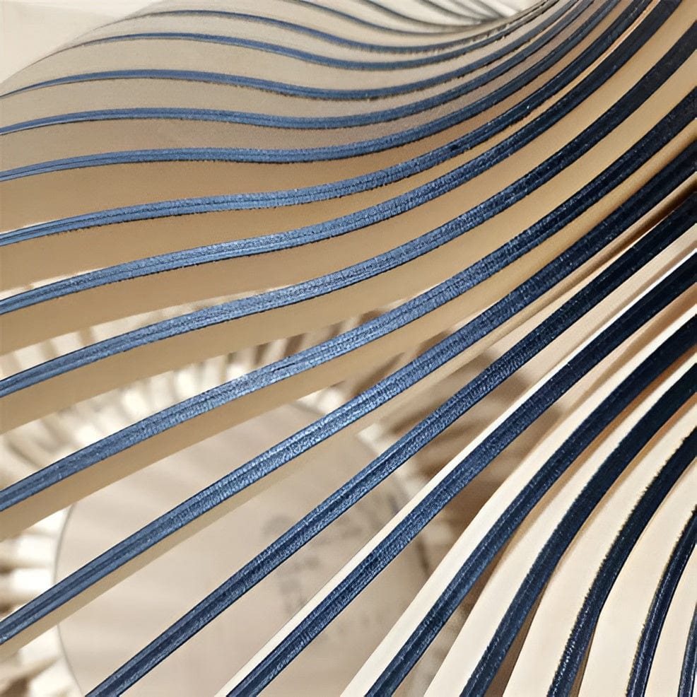 "Vintage træpendel lampe med justerbar højde og LED; skandinavisk design i naturlig træfinish til boligindretning."